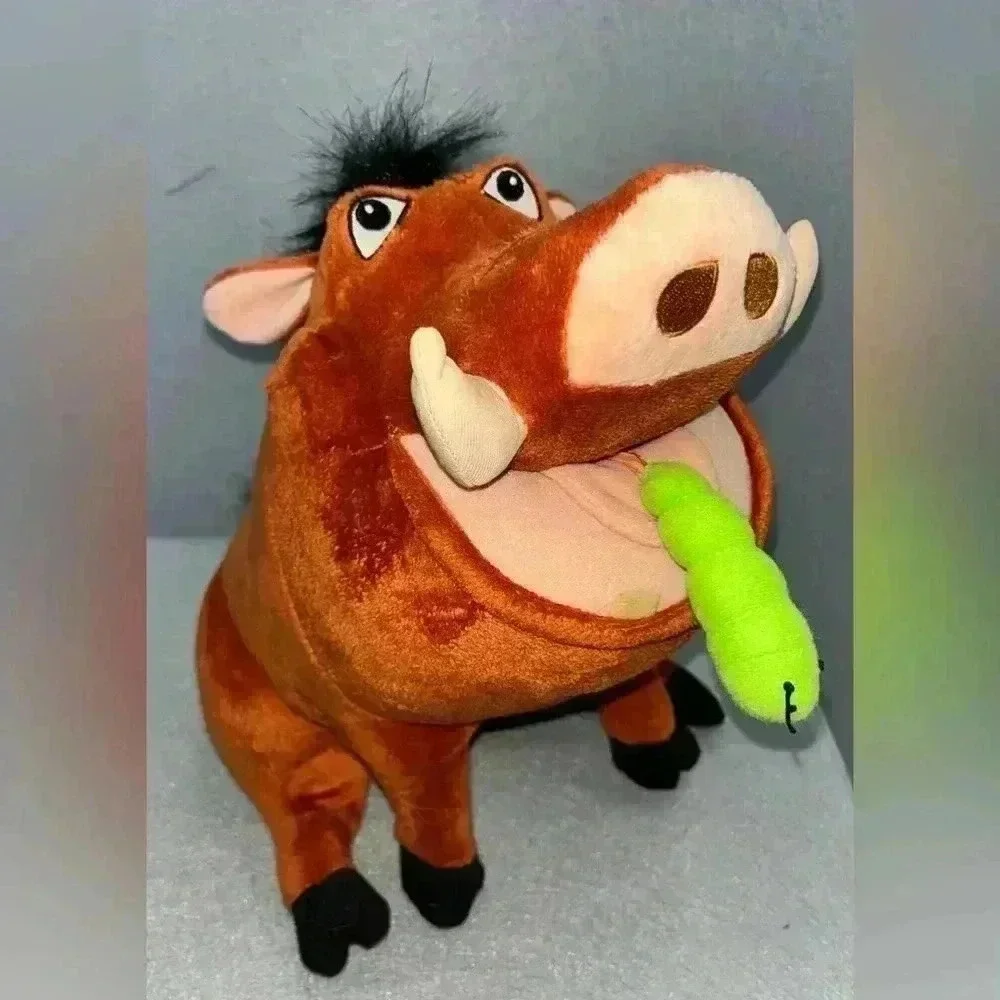 Disney Pumba Talking Eating Lion King Warthog Plush see video